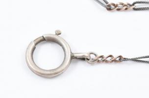 Ezüst (Ag) zsebóralánc, jelzett, h: 49 nettó:8 g