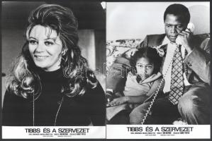 cca 1971 ,,Tibbs és a szervezet" című amerikai bűnügyi film jelenetei és szereplői, 9 db vintag...