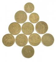 Ausztrália 1984-2005. 1$-2$ (11xklf, közte 7db forgalmi emlékpénz) T:1--3 Australia 1968-2005. 1 Dollar - 2 Dollars (11xdiff, within 7pcs circulating commemorative coins) C:AU-F