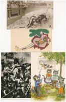 7 db főleg RÉGI képeslap vegyes minőségben / 7 mostly pre-1945 postcards in mixed quality