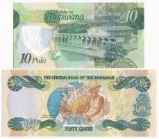 Bahamák 2001. 50c "A 1068509" + Botswana 2018. 10P "AE 2013301" T:I,I-
Bahamas ...