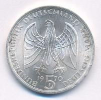 NSZK 1970F 5M Ag "Ludwig van Beethoven" T:1- 
FRG 1970F 5 Mark Ag "Ludwig van Beetho...