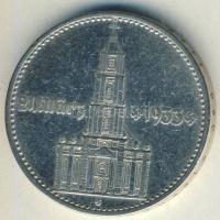 Német 3. Birodalom 1934G 2M Ag "Garnisonkirche" dátummal T:2-/3