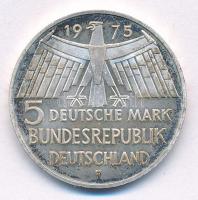 NSZK 1975F 5M Ag "Európai műemlékvédelmi év" T:1- (erdetileg PP) patina
FRG 1975F 5 Mark ...