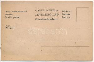 1900 Greeting card with letter (EB)