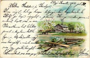 1902 Litho greeting card. A.J.K. Vienne (EK)