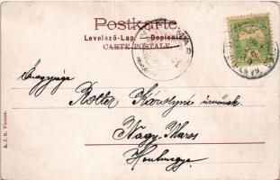 1902 Litho greeting card. A.J.K. Vienne (EK)