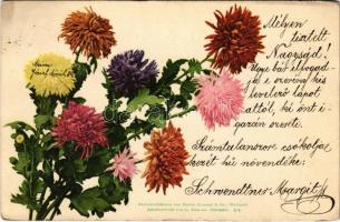 1900 Flowers. Farbenlichtdruck von Martin Rommel & Co. (EK)
