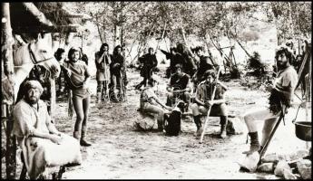 cca 1971 ,,Tüzes íjász- Robin Hood" című olasz, spanyol, francia film jelenetei és szereplői, 1...