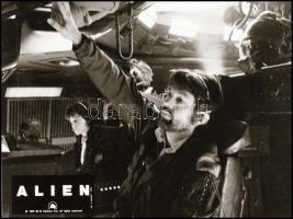 1979 ,,Alien - A nyolcadik utas a halál című amerikai - angol sci-fi horror film jelenetei és szereplői, 5 db produkciós filmfotó NEGATÍVJA, ezüst zselatinos filmen, 6x5 cm