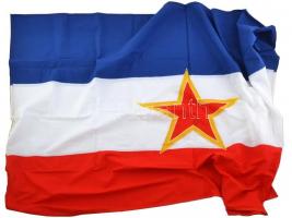 Jugoszlávia zászló, szövet, kb. 145x100 cm / Yugoslavia flag