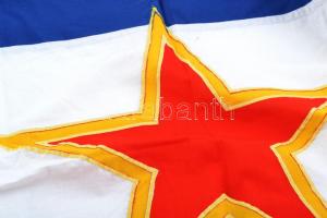 Jugoszlávia zászló, szövet, kb. 145x100 cm / Yugoslavia flag