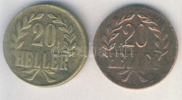 Német Birodalom / Császárság / Német Kelet-Afrika / Tabora szükségkiadás 1916T 20H 2 klf variáns T:3