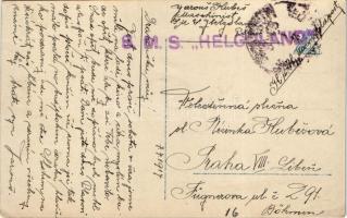 1917 Auf Wiedersehen! / WWI Austro-Hungarian Navy, K.u.K. Kriegsmarine, farewell + "SMS HELGOLA...