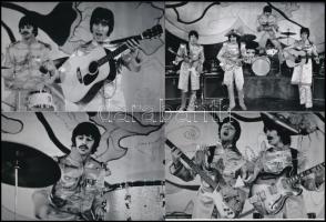 cca 1969 előtt készült felvételek a Beatles együttesről, 4 db mai nagyítás Fekete György budapesti fényképész hagyatékából és gyűjteményéből, 10x15 cm
