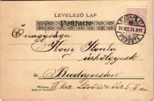 1898 (Vorläufer) Fröhliche Weihnachten / Christmas greeting art postcard with Mary and Baby Jesus. l...