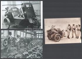 cca 1930 és 1986 között készült felvételek különféle motorokról, 13 db vintage fotó és/vagy mai nagy...