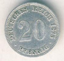 Német Birodalom / Császárság 1875A 20Pf Ag T:3