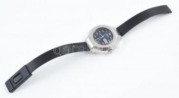 Seiko automata karóra, működik, kopásokkal, apró karcokkal, sérült szíj, d: 30 mm