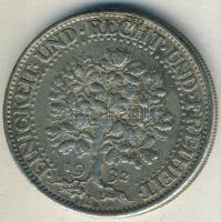 Német Birodalom / Weimari Köztársaság 1932F 5RM Ag "Eichbaum" hamisítványa (korabeli)