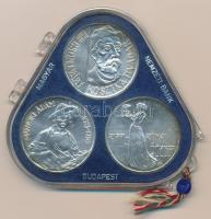 1977. 200Ft Ag (3xklf) "Magyar festők II. / Csontváry, Mányoki, Rippl-Rónai" érmesor eredeti, plombált "MNB" műanyag tokban T:BU patina Adamo EM52, EM53, EM54