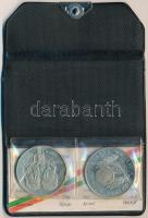 1981. 100Ft Cu-Ni-Zn + 5L Cu-Ni-Zn "Bulgária 1300 éves" bolgár-magyar közös kiadás, eredet...