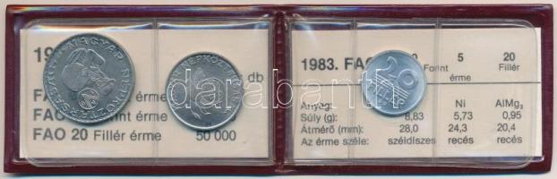 1983. 20f Al + 5Ft Ni + 10Ft Ni "FAO" sor, eredeti tokban tanúsítvánnyal T:1 Adamo EM69, E...