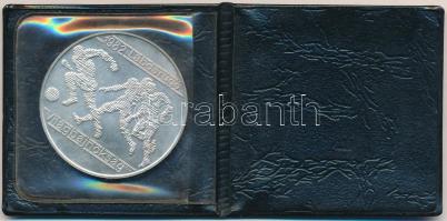 1981. 500Ft Ag "Labdarúgó Világbajnokság 1982 - 3 játékos" műbőr tokban T:BU Adamo EM64