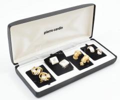 Pierre Cardin klipsz, 4 db, dobozban