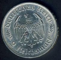 Német 3. Birodalom 1934F 2RM Ag "Schiller" T:2