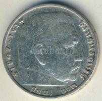 Német 3. Birodalom 1936J 5M Ag "Hindenburg" T:2-/3