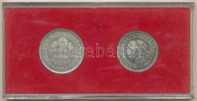 1968. 50Ft Ag + 100Ft Ag "Tanácsköztársaság" eredeti piros "MNB" plasztik tokban...