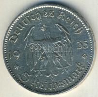 Német 3. Birodalom 1935A 5M Ag "Garnisonkirche" T:2-/3