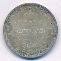 1935. 2P Ag "Rákóczi" T:2 patina Adamo P7.2