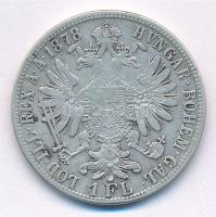 Ausztria 1878. 1Fl Ag "Ferenc József" T:2-,3 patina Austria 1878. 1 Florin Ag "Franz ...