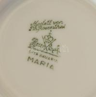 Rosenthal 6 db mokkás csésze, mázalatti kékkel festett porcelán, hibátlan, jelzett