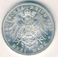 Német Birodalom / Császárság / Poroszország 1913. 3M Ag "25 éves uralkodás" T:1/2+