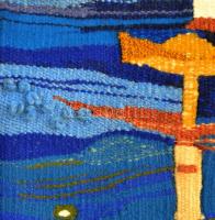 Szekeres Erzsébet (1938-): Életfa. Fali szőttes, jelzett, szép állapotban, 13x82 cm