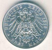 Német Birodalom / Császárság / Szászország 1913. 3M Ag "Népek csatája" T:2-/2