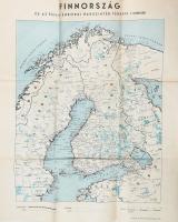 1939 Finnország és az észak-európai hadszíntér térképe. 1 : 3.000.000. Bp., Dante Könyvkiadó. Hajtva, 55x45 cm