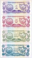 Nicaragua DN (1991-1992) 1c-25c (4xklf) T:I
Nicaragua ND (1991-1992) 1 Centavo - 25 Centavos (4xdif...