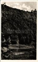 1944 Szádelő, Zádiel; a MKE (Magyarországi Kárpát Egyesület) Szádelővölgyi strandfürdője. Hrabovszky S. felvétele / Zádielska tiesnava / swimming pool