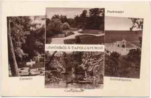 Miskolctapolca, Görömbölytapolca, Görömbölyi-Tapolca, Tapolca (Miskolc); tó, Csónakázótó, Sziklakápolna. Weinstock 2851. (lyuk / pin holes)