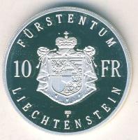 Liechtenstein 1990. 10Fr Ag "II. Hans-Adam" T:PP