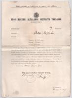 Budapest 1902. "Első Magyar Általános Biztosító Társaság Budapesten - Biztosítás az ember életé...