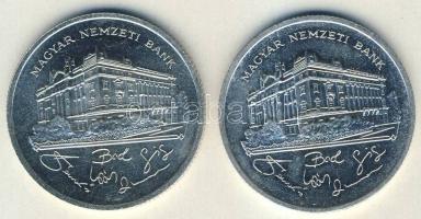 1992. 200Ft Ag "MNB" (2x) T:BU,2