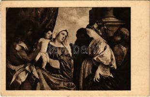 Heilige Familie / The Holy Family. Max Sinz Kunstverlag s: Tizian (fl)