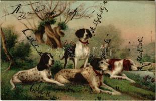 1901 Hunting dogs