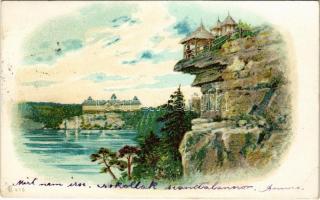 1900 Landscape art postcard. litho (EK)