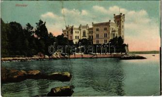 1909 Trieste, Trieszt; Miramar / castle (fa)